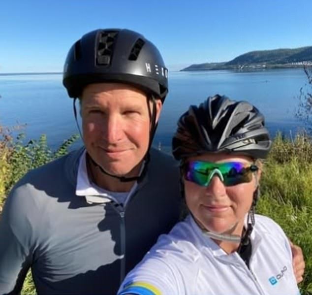 The couple who previously occupied the Windsor mansion can now be revealed asAlex Fitzgibbons (above, left) and his glamorous Swedish-American wife Cristina Stenbeck (above, right)