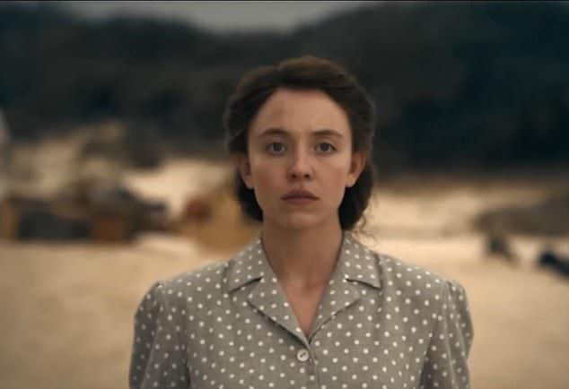 Sydney had a dramatic make-under for her role as the real-life German settler Margret Wittmer in the movie, which also stars Ana de Armas and Jude Law