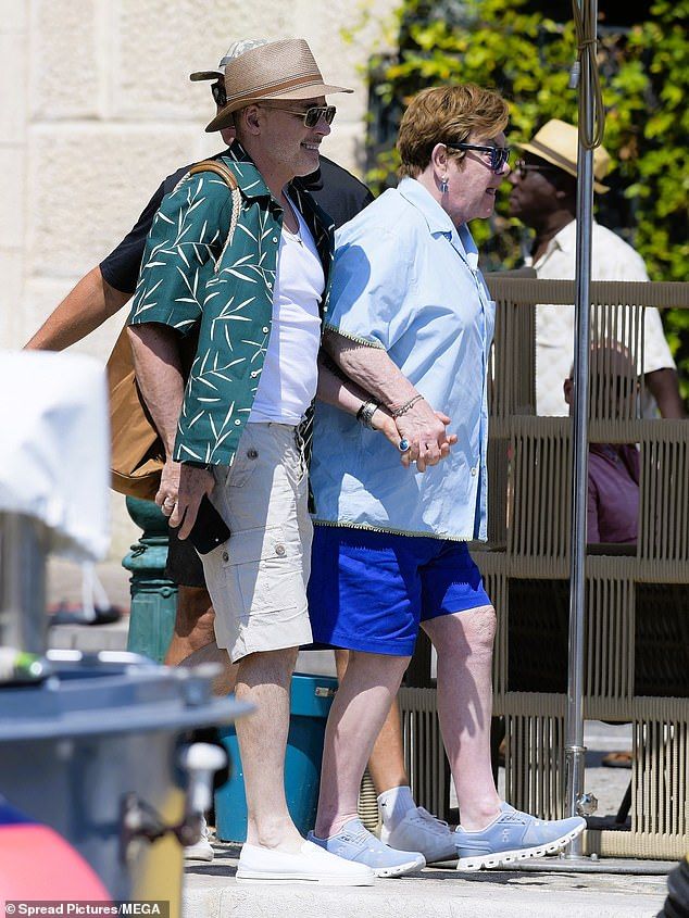 Elton and his husband David showed their marriage is stronger than ever as they strolled hand-in-hand