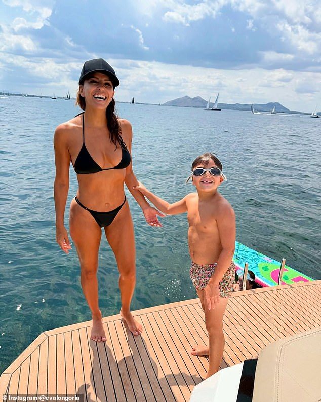 Eva Longoria shared several new images from her time in Spain with an Instagram post on Sunday, The Desperate Housewives star, who now lives between Spain and Mexico , was in a skimpy black bikini while unwinding in picturesque Marbella