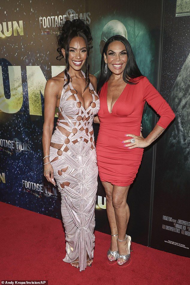 Graziano posed at the premiere withErica Mena ofLove & Hip Hop fame