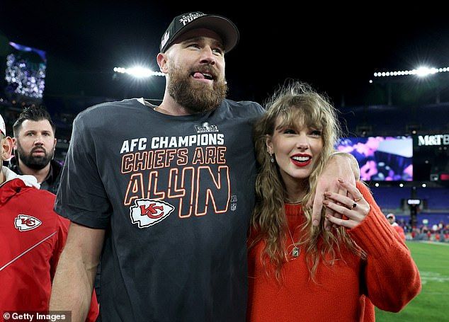 The engagement announcement comes just weeks after Swift appeared on Kelce's podcast, New Heights, for the first time, to announce her 12th studio album, Life of a Showgirl