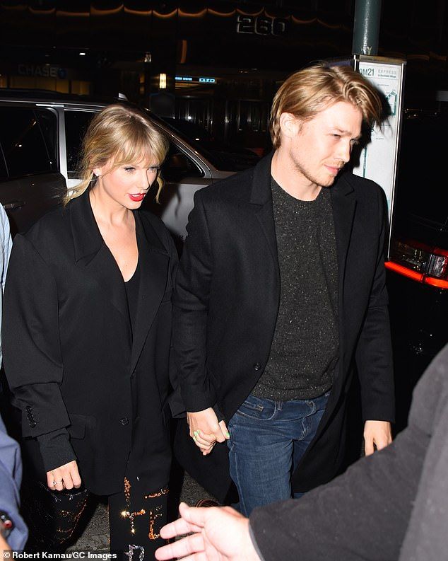 As she's known to do with lovers, Taylor reportedly wrote an eye-popping 32 songs about Joe including Paper Rings in 2019 where she famously sang: 'I like shiny things, but I'd marry you with paper rings'