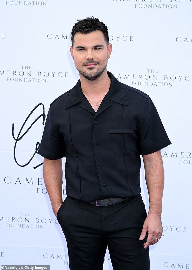 Taylor Swift's, 35, ex-boyfriend Taylor Lautner, 33, has reacted to the news of her and Travis Kelce's, 35, engagement; Lautner pictured in 2024
