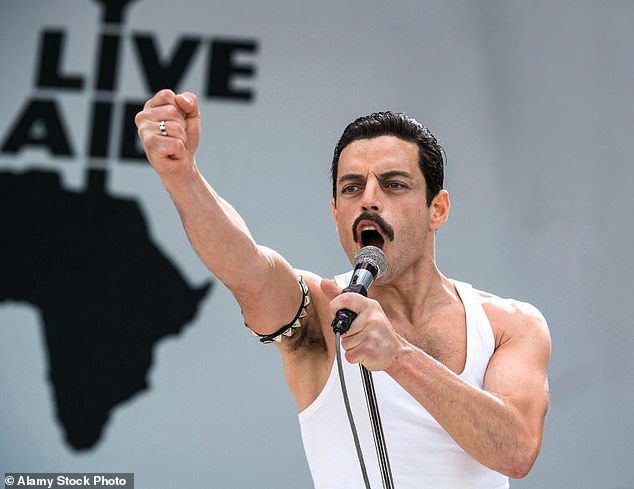 Speaking about lead actress Rami Malek (pictured in the 2018 film), who played Freddie, his alleged daughter, only known as B, said he never smiled or looked happy, unlike her dad
