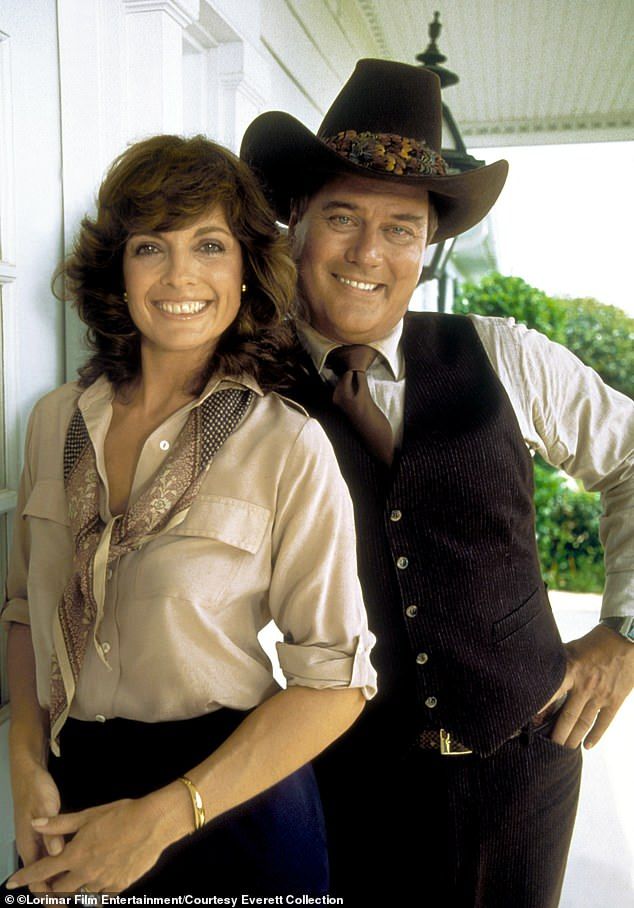 The siren came to massive fame when on the hit TV series Dallas for 13 years. The former model played Sue Ellen Ewing, the long-tortured wife of Larry Hagman's on screen persona J.R. on the classic TV series set in Texas; Gray and Hagman