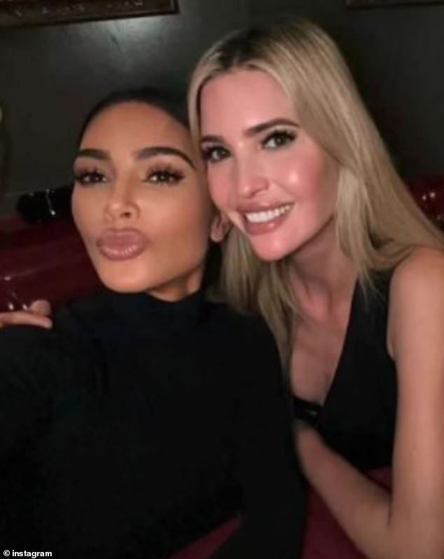 Kim is close friends with Trump's glamorous daughter Ivanka, 43, and she previously met with Trump at the White House to discuss criminal justice reform during his first run as president