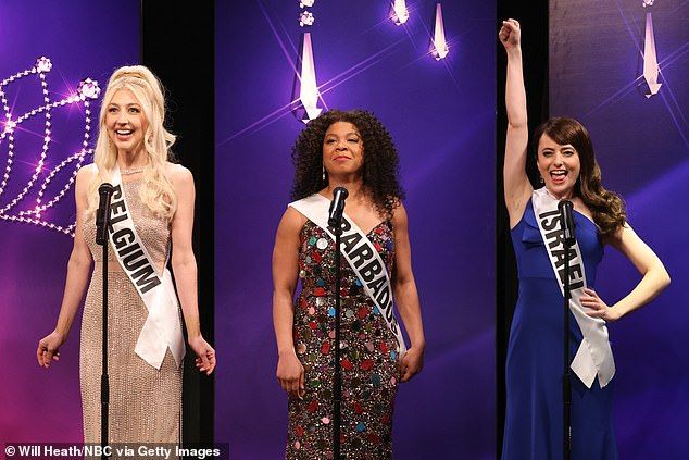 Unlike her costars, Heidi didn't share the news herself, and she so far has not publicly commented on reports; Heidi, Punkie and Sarah Sherman are seen on SNL in January 2023