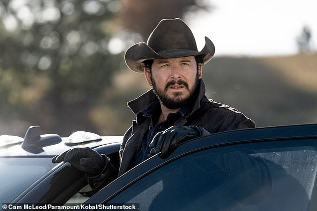 The star opened up about enthusiastic older women who get handsy with him; pictured in character as Rip Wheeler in 2020's Yellowstone season three