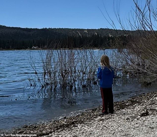 The Lost in the Everglades producer-actress only shared a snap of one of her kids in the Instagram slideshow, eight-year-old son Beau Dean McDermott