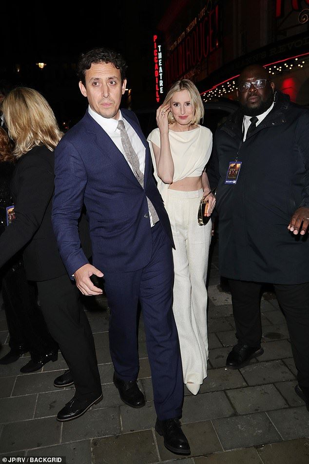 Laura Carmichael was also spotted as she joined the celebrations following the premiere