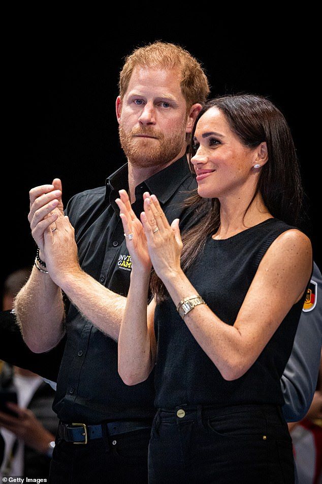Prince Harry and Meghan watch wheelchair basketball at the 2023 Invictus Games in Dusseldorf, Germany