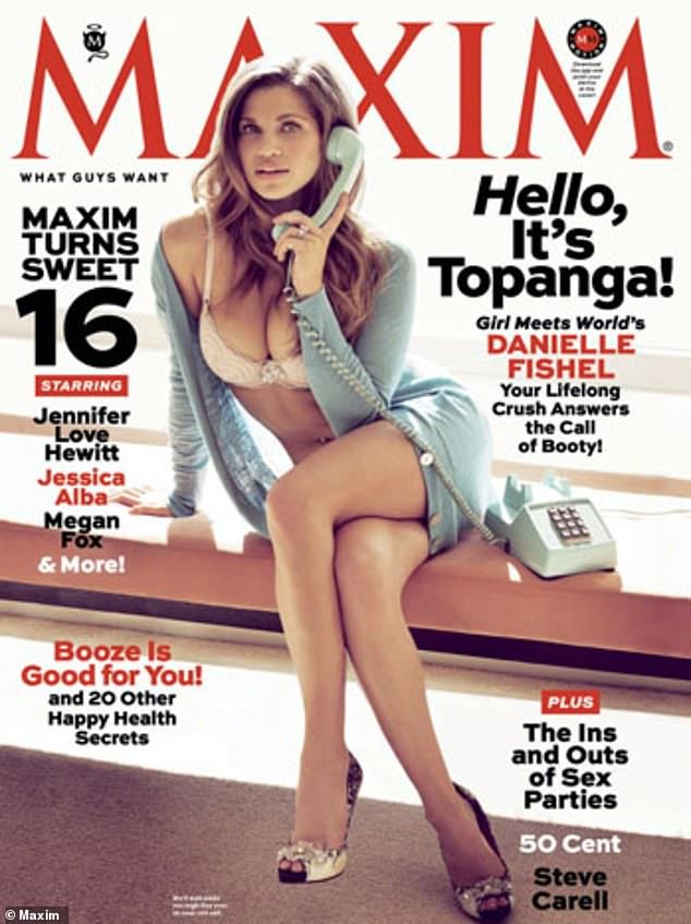 The 44-year-old actress posed in lacy lingerie for the April 2013 cover of Maxim as she reached bombshell status
