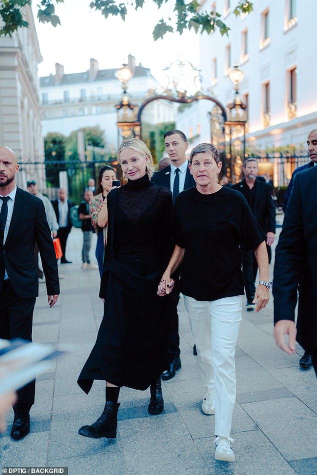 Ellen Degeneres and her wife Portia de Rossi were seen arriving at the event