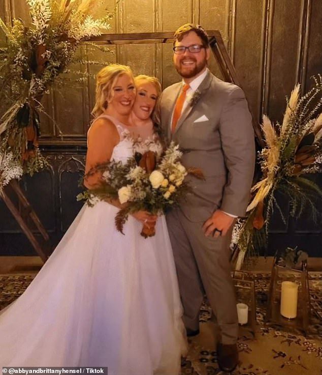 Last year it was revealed that Abby had married U.S. Army veteran Joshua Bowling (pictured) in 2021, while her sister Brittany remains single