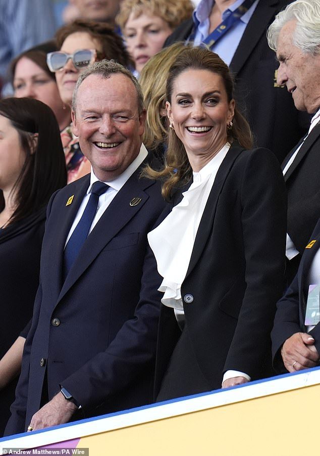 All eyes were on the Princess, who appeared glowing and in high spirits at the much-anticipated rugby match