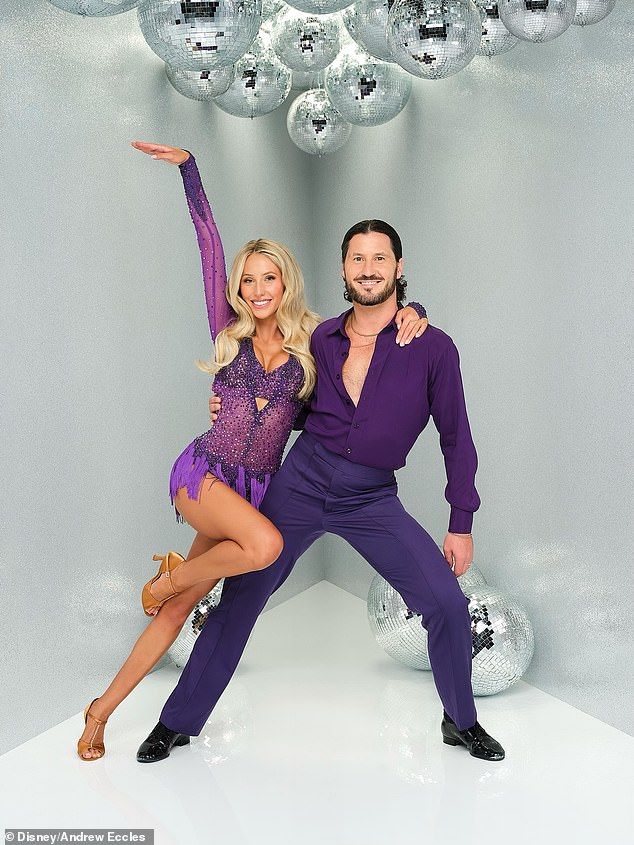 Alix (pictured left with her dance partner Val Chmerkovskiy, right) has given her fans a glimpse behind the curtain of Dancing with the Stars