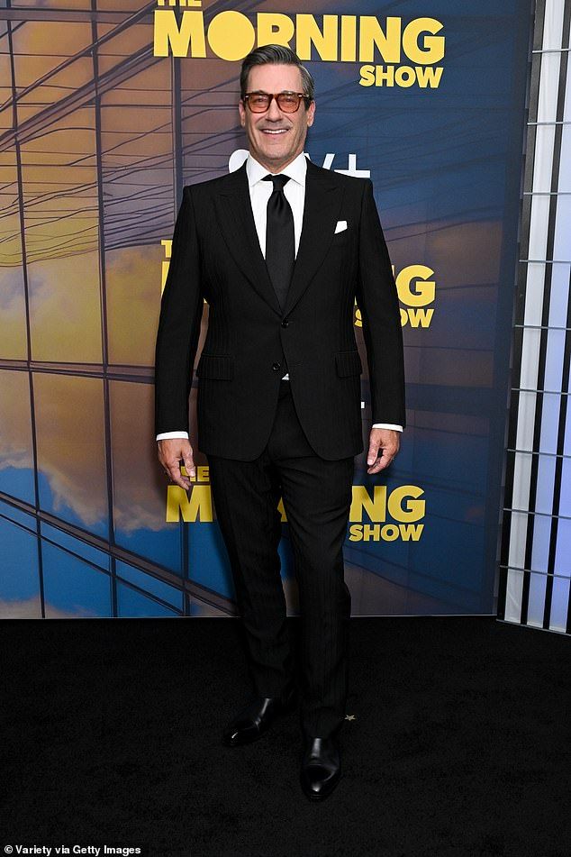 Jon Hamm put on a loved-up display with his wife Anna Osceola