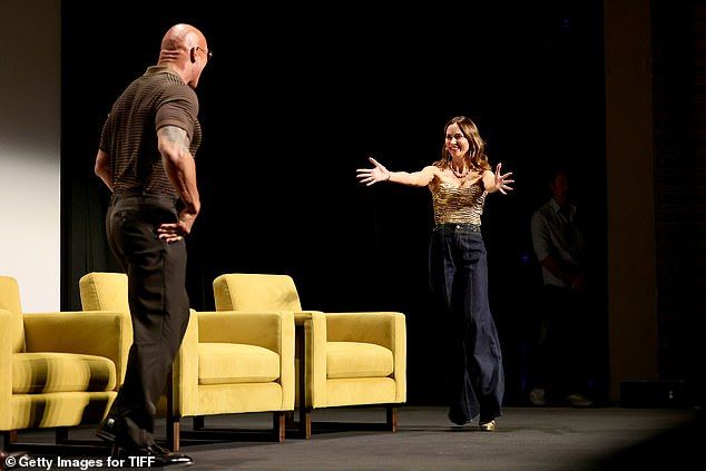 Dwayne, who earned the title 'The Rock' for his famous hulking muscular frame, has shed major pounds for his new role in The Smashing Machine