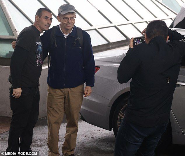 Despite his best efforts, Rick was spotted by some fans as he exited the airport and the star and was more than happy to pose for a few photos