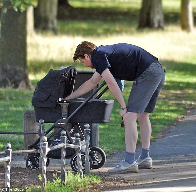 The Little Women star, 31, and the actor, 35, were spotted enjoying a low-key stroll in London after it was revealed Saoirse had given birth to their first child