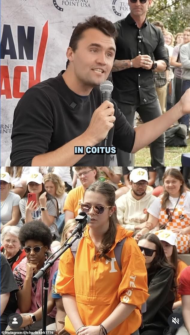 Chenoweth mourned Kirk in the comments of the final video he posted on Instagram before his murder, in which he debated a college student supporting legalized abortion by promoting his own anti-abortion views