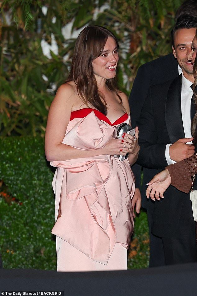 The White Lotus star Aimee Lou Wood was also spotted celebrating the show and appeared to be arriving to the HBO Max bash