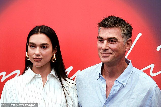 Dua's fatherDukagjin - pictured together in 2022 - is the singer's manager