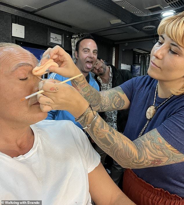 The on set makeup artist, Mike Mekash said that it took up to three-and-a-half hours each day to transform Zane, depending on the type of character he was playing that day