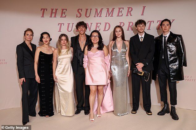 (L-R) Rachel Blanchard, Jackie Chung, Rain Spencer, Casalegno, Jenny Han, Tung, Briney and Sean Kaufman