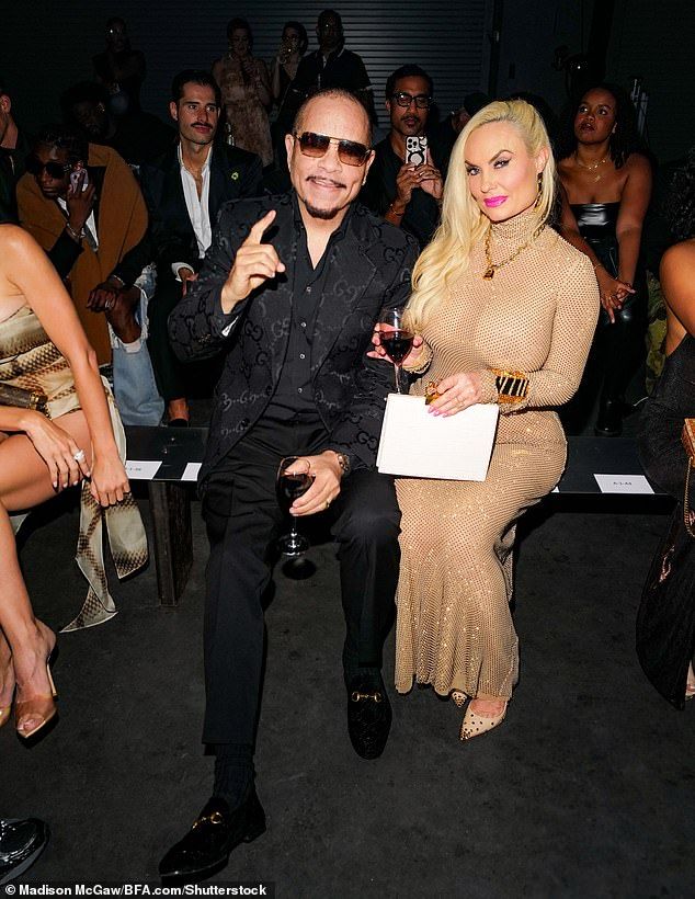 Seated front row, Cocos nearly bare chest stole the spotlight as cameras flashed, while she paired the daring look with a chunky gold necklace