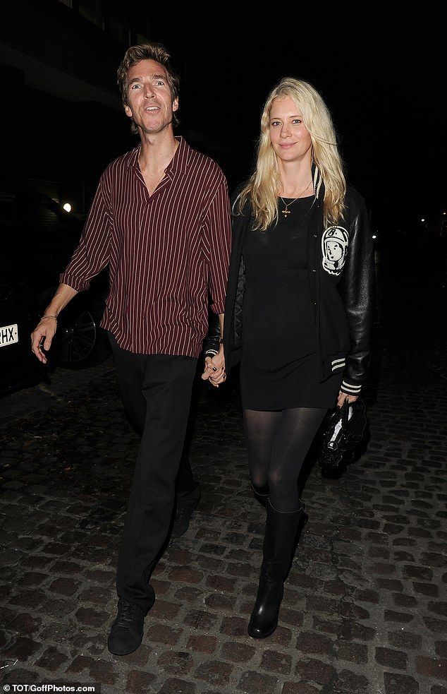 James was joined by his partnerLauren Brown at the event