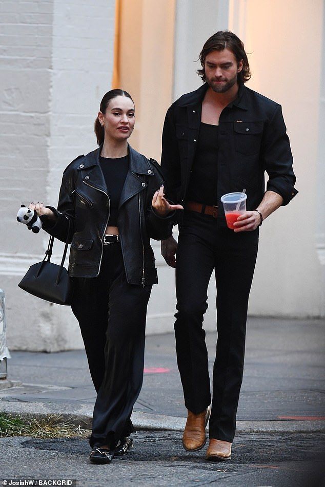 The British actress, who is best known for her roles in Mamma Mia: Here We Go Again and the live-action remake of Cinderella, was seen on a casual walk with the rising actor