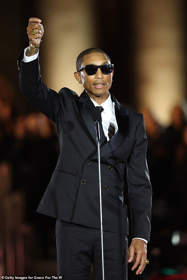 Pharrell Williams warns West about 'f***ing up' his life and career in 2018. Seen on September 13 in Vatican City
