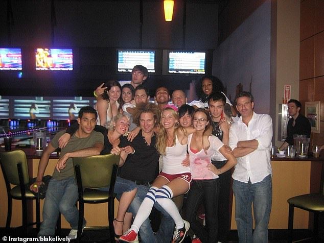 Another image was a group photo from her bowling alley birthday party surrounded by the cast and crew