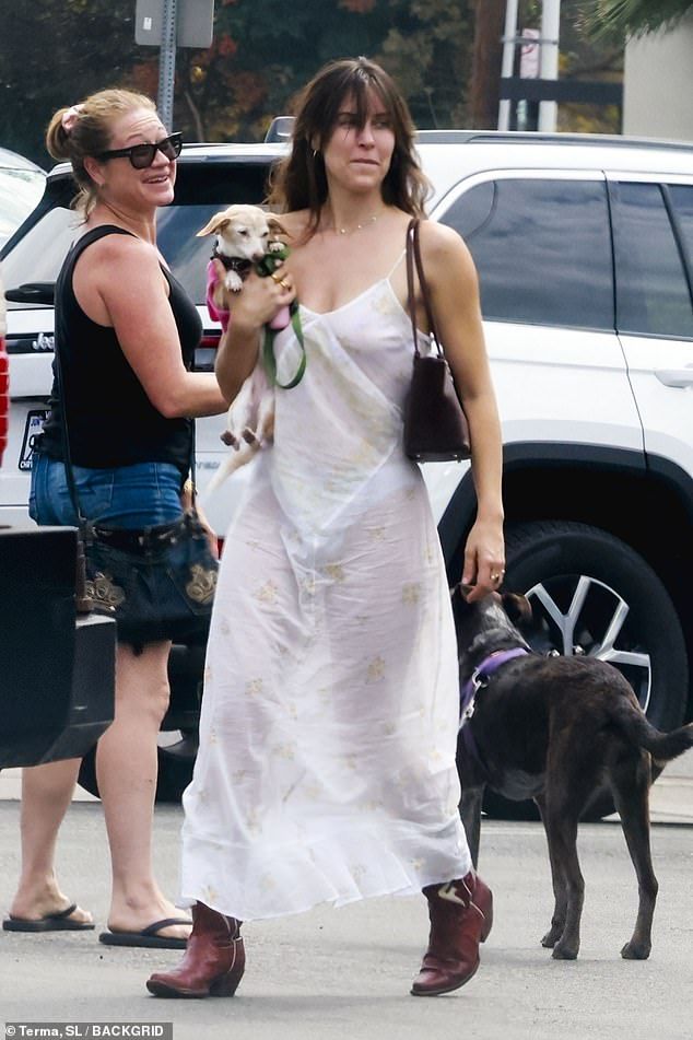 Demi Moore's daughter Scout Willis risked a wardrobe malfunction as she stepped out in a nearly see-through dress over the weekend