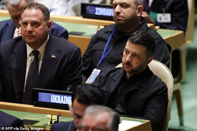Ukrainian President Volodymyr Zelensky frown during President Donald Trump's address to the UN 'suggested intense, concerned listening,' Judi James said. The leaders later had a meeting that went better than their Oval Office showdown in late February