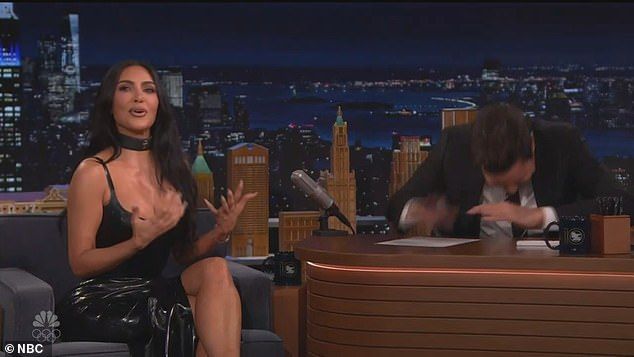 'She also wanted to set me up with someone that thought, like, an Emmy was what was going to, like, seal the deal,' the mom-of-four said while looking over at Kris