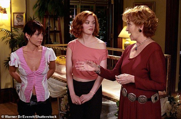 The show also garnered Best Actress and Best Network Television series nominations at the Saturn Awards; seen in Charmed with Alyssa Milano (left) and Rose McGowan (middle)