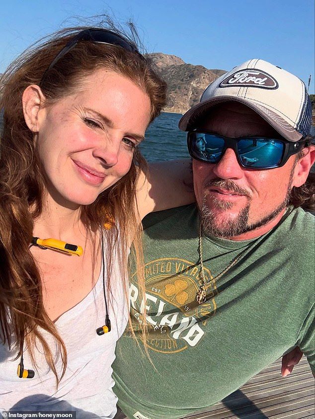 One month before tying the knot, the pair seemingly went public with their relationship when they were spotted in London together after her performance at the Leeds Festival