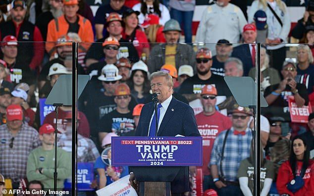 Trump previously joked about Palmer's penis at a campaign rally in Pennsylvania in 2024