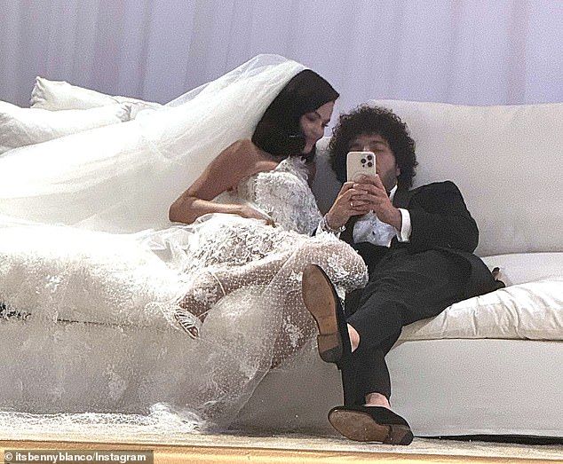 Afterwards, Benny took to Instagram to share a series of intimate snaps from their wedding weekend, and in the caption, he declared he 'married a real life Disney princess'