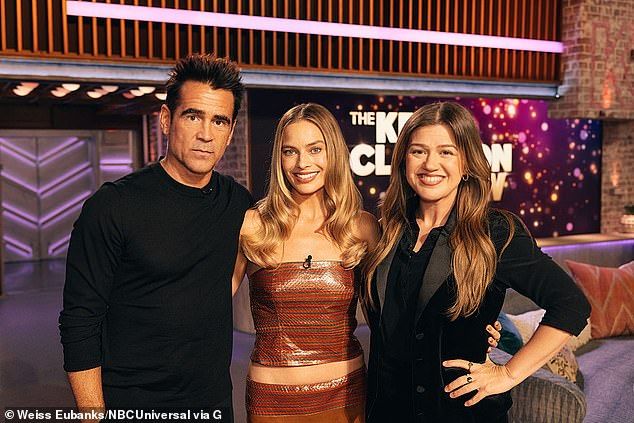 While taping the seven premiere of The Kelly Clarkson Show, the program featured her trademark warmth and humor as she interviewed Margot Robbie and Colin Farrell