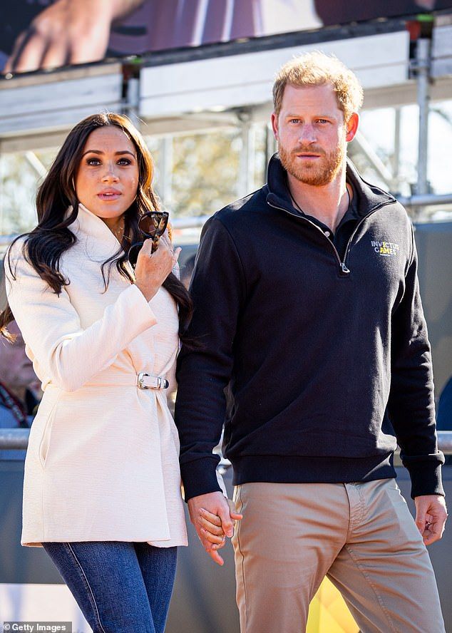 Anyone who has read the tawdry memoirs of Harry (pictured with Meghan) will be all too familiar with his contempt for the men in grey suits