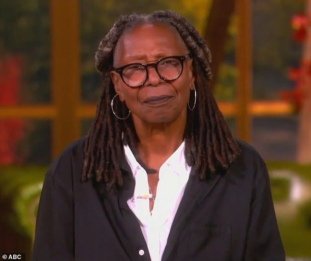The View 's Whoopi Goldberg criticized members of her audience on Thursday after they appeared to cheer on Donald Trump and California Governor Gavin Newsom's social media war
