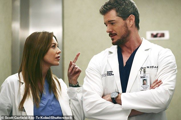 The actor's brief 2006 scene in Grey's Anatomy as Dr Mark Sloan - charming Ellen Pompeo 's Dr Meredith Grey and getting punched by her boyfriend Patrick Dempsey - was supposed to be a one-off