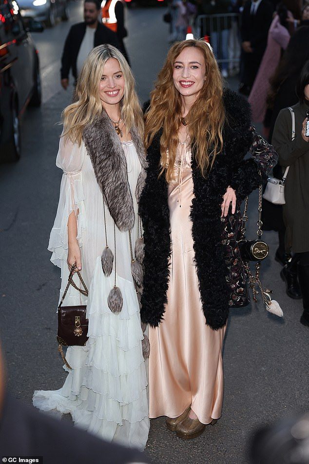 Georgia May Jagger and her sister Elizabeth also made an appearance