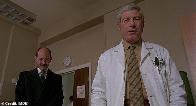 A statement from his agent Phil Belfield said Woodvine died 'peacefully' at his home on Monday morning (Pictured: Woodvine inAn American Werewolf In London)