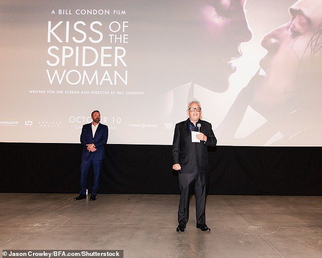 The 53-year-old Oscar winner was left stranded under the spotlight at the New York City debut of Kiss of the Spider Woman  the new musical film starring his ex, Lopez