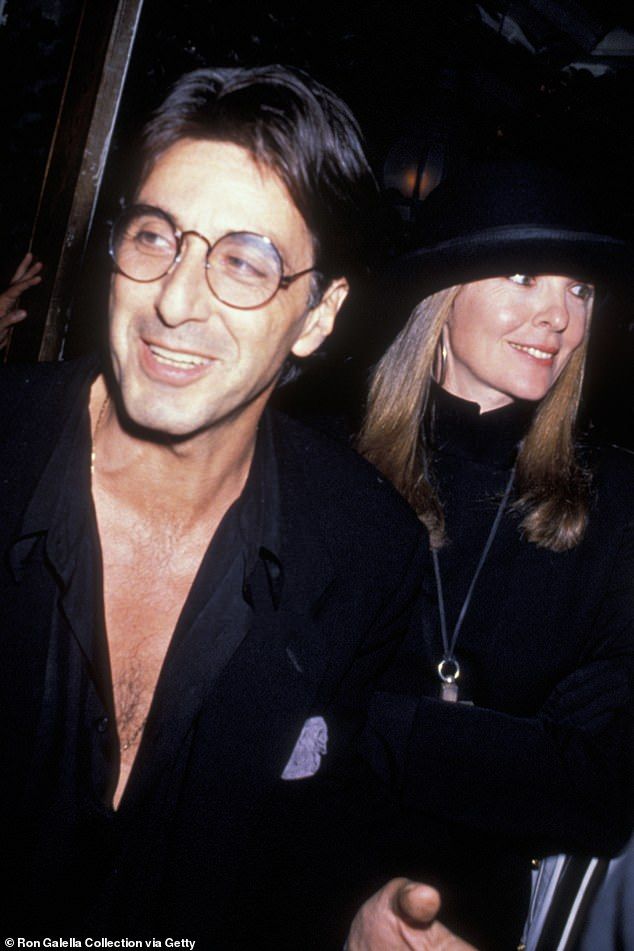 The late actress, who passed away on Saturday aged 79, had high profile relationships with the likes of Al Pacino (Pictured in 1989), Warren Beattie and disgraced filmmaker Woody Allen